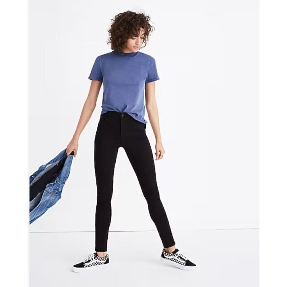 Madewell Petite Bennett Black Roadtrip Soft‎ Stretch Skinny Jeans 28